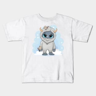 Cute Cartoon Yeti Kids T-Shirt